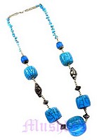 Single Row Resin pendant Necklace - click here for large view